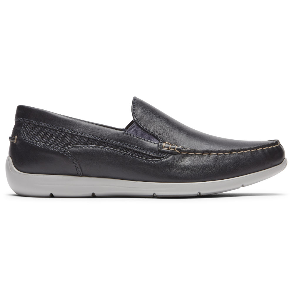 Rockport Singapore Mens Slip-On - Cullen Venetian Navy - XJ9156078